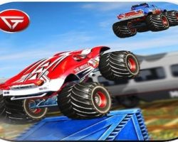 Monster Truck Stunts on Impossible Track