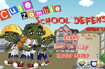 Cute Zombie School Defense - TechGrapple Games