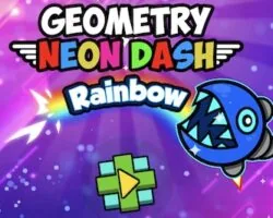 geometry neon dash rainbow