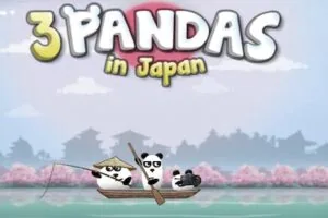 3 pandas in japan
