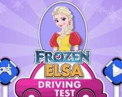 Frozen Elsa Driving Test