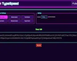 Neon Typespeed